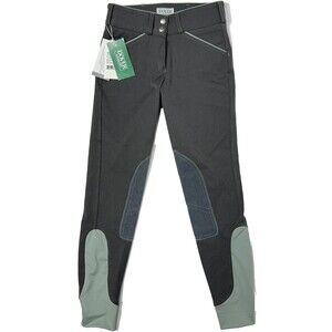 NWT Dover Saddlery Women's Girl's Wellesley Breech Riding Pants Gray Sage Sz 24